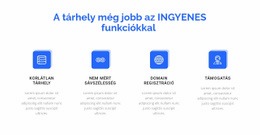 4 Tárhely Funkció - Alap HTML-Sablon