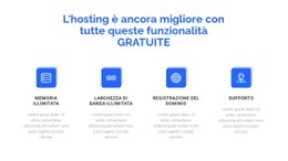 4 Funzionalità Di Hosting - Costruttore Di Siti Web