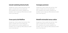 4 Celle Modello Di Sito Web CSS