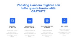 4 Funzionalità Di Hosting - Modello HTML