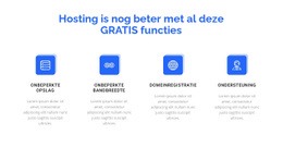 4 Hostingfuncties - Eenvoudig Sjabloon Van Één Pagina