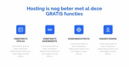 4 Hostingfuncties - Aangepast Websiteontwerp