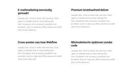 Responsieve Websjabloon Voor 4 Cellen
