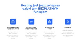 4 Funkcje Hostingu - Szablon Makiety Strony Internetowej