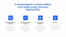 4 Recursos De Hospedagem - Design De Site Personalizado