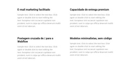 4 Células Modelo De Site CSS