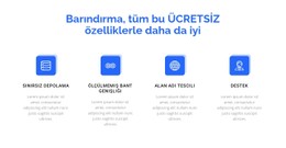 4 Barındırma Özelliği Için Duyarlı HTML