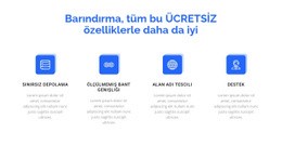 4 Barındırma Özelliği - Basit Tek Sayfalık Şablon