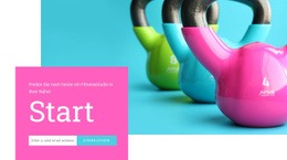 Sport Und Gesundes Leben - Schöne HTML5-Vorlage