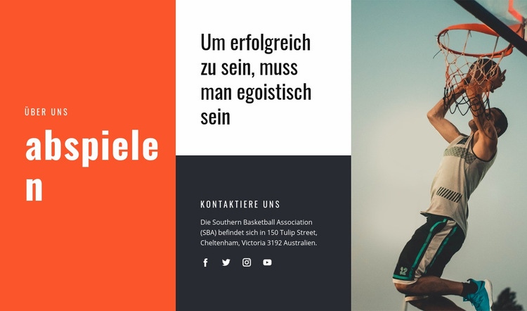 Bedeutung des Sports für die Gesundheit HTML5-Vorlage