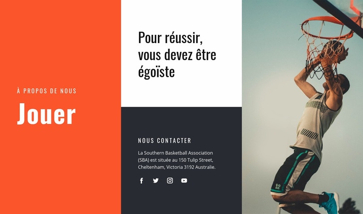 Importance du sport pour la santé Créateur de site Web HTML