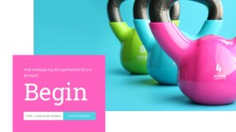 Sport En Gezond Leven Gratis CSS-Websitesjabloon