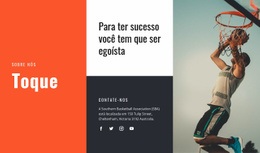 Importância Do Esporte Para A Saúde Modelo CSS Simples