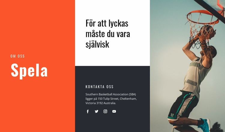 Sportens betydelse för hälsan HTML-mall