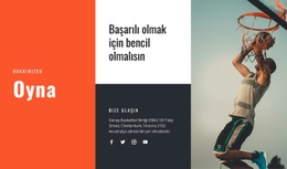 Sporun Sağlık Için Önemi Basit CSS Şablonu