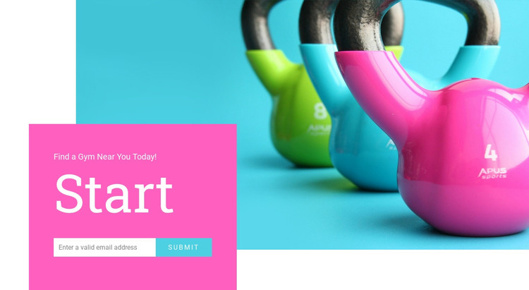 Sport and healthy living Web Design