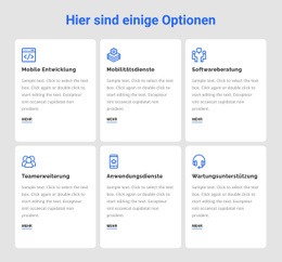 Entwicklungsleistungen – Einfache HTML5-Vorlage