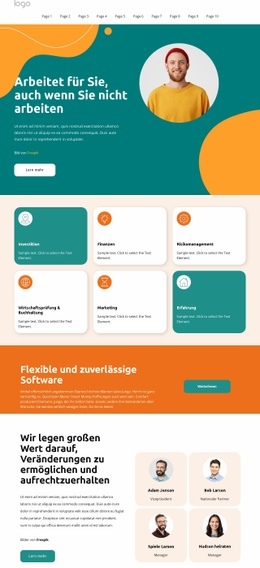 Arbeite Für Dich HTML-Vorlage