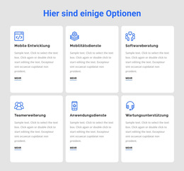 Entwicklungsleistungen - Beste Website-Vorlage