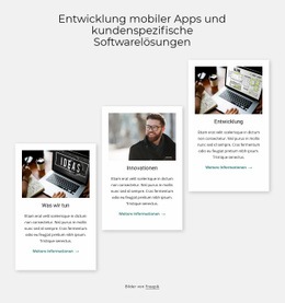 Fantastische Landingpage Für Individuelle Softwarelösungen
