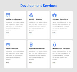 Development Services - One Page Template