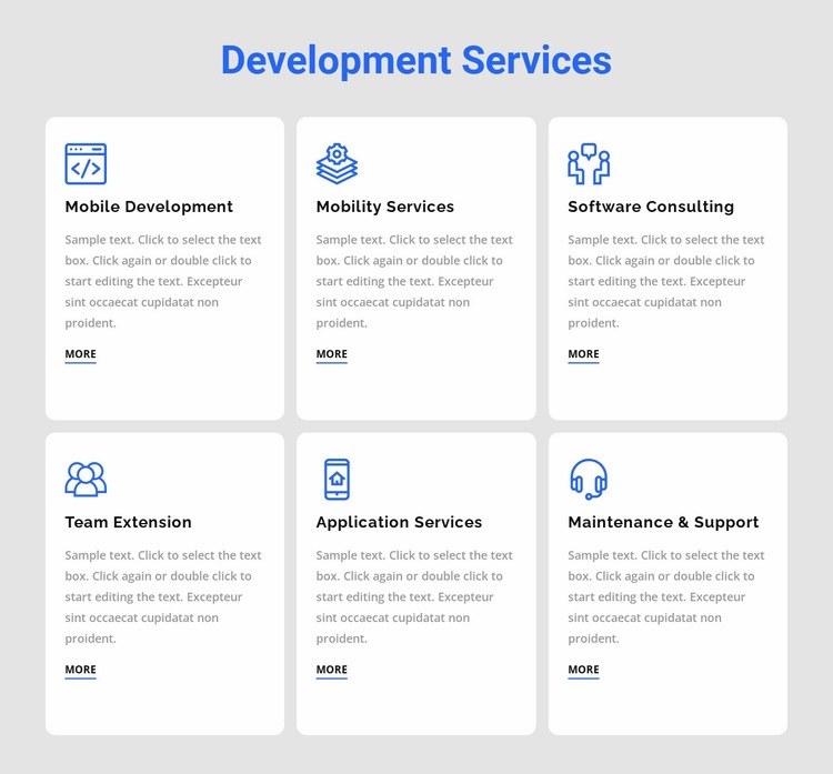Fejlesztési szolgáltatások Html Weboldal készítő
