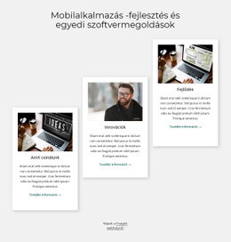 Egyedi Szoftvermegoldások – Webhelykészítő Sablon