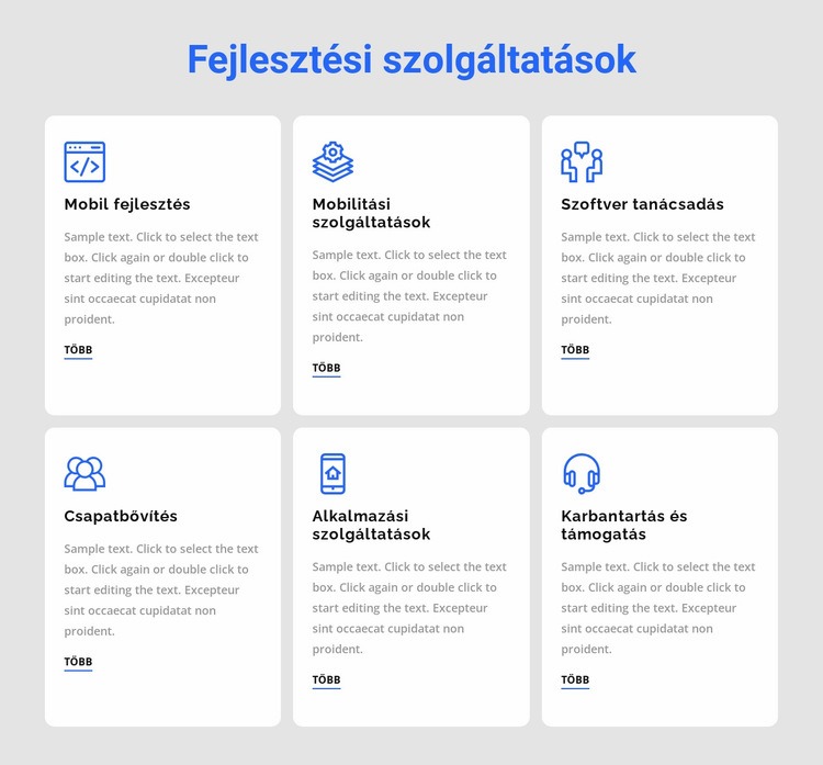 Fejlesztési szolgáltatások WordPress Téma