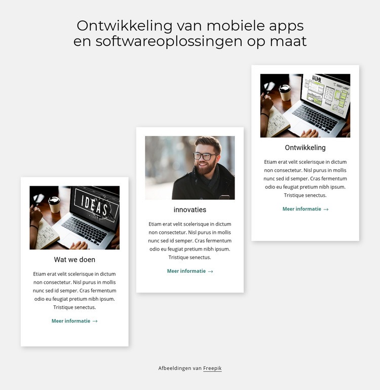 Softwareoplossingen op maat Html Website Builder