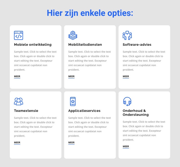 Ontwikkelingsdiensten Html Website Builder