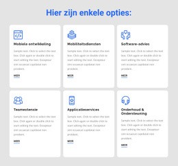 Ontwikkelingsdiensten - Eenvoudige HTML5-Sjabloon