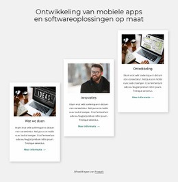 Softwareoplossingen Op Maat - Sjablonen Website-Ontwerp