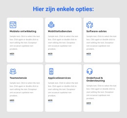 Gebruiksklare Websitebouwer Voor Ontwikkelingsdiensten