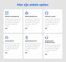 Ontwikkelingsdiensten - Websitemodel Voor Elk Apparaat