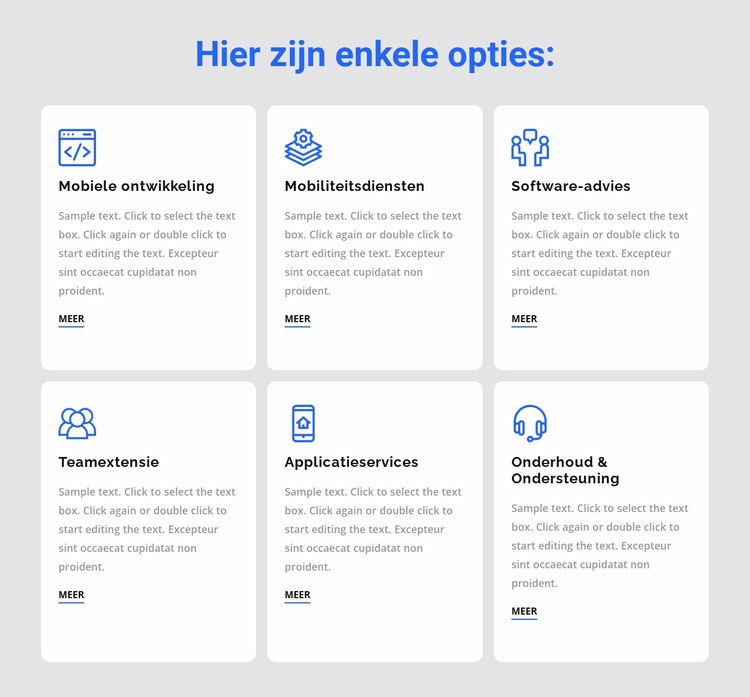 Ontwikkelingsdiensten Website mockup