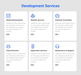 Homepage Sections For Development Services