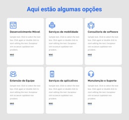 Construtor De Sites Pronto Para Usar Para Serviços De Desenvolvimento