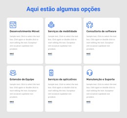 Site Da Página Para Serviços De Desenvolvimento