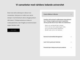 Universitetskurser Responsiv CSS-Mall