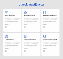 Utvecklingstjänster - Gratis Webbplatsmall