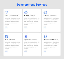 Development Services - Free Website Template