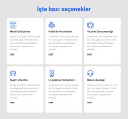 Geliştirme Hizmetleri - Ücretsiz Web Sitesi Şablonu