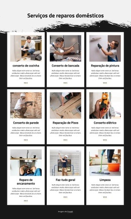 Serviços De Reparos Domésticos Mais Populares - Construtor De Sites Para Inspiração