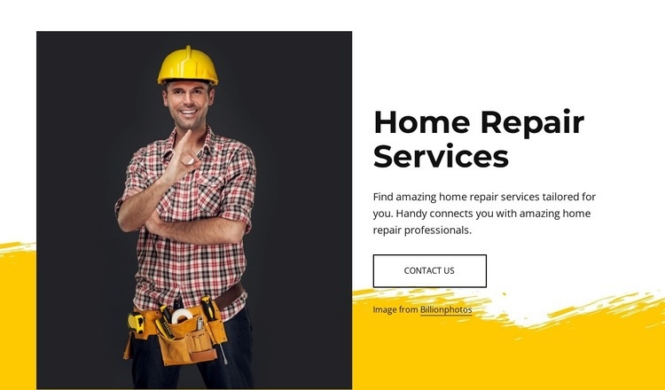 Trusted handyman services Homepage Design