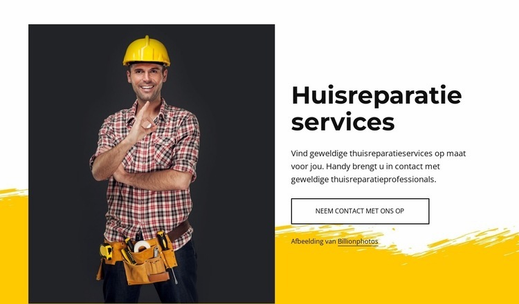 Betrouwbare klusjesmannen Html Website Builder