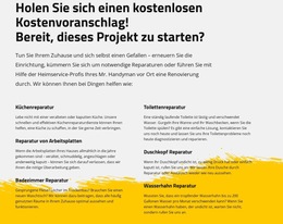 Reparatur Von Küche Und Bad – Fertiges Website-Design