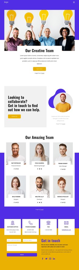 HTML Landing For We Are A Digital Creative Agency