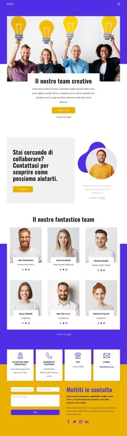 Siamo Un'Agenzia Creativa Digitale - Progettazione Creativa Del Sito Multiuso