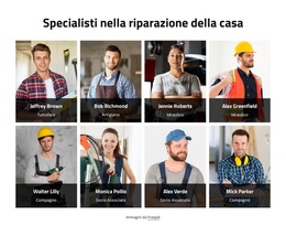 I Nostri Specialisti Nella Riparazione Della Casa - Tema WordPress