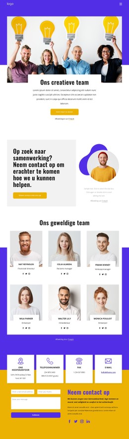 Wij Zijn Een Digitaal Creatief Bureau Gratis CSS-Websitesjabloon